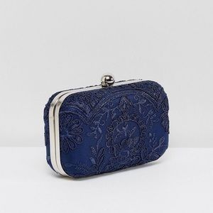 Chi Chi London Lace Box Clutch Bag